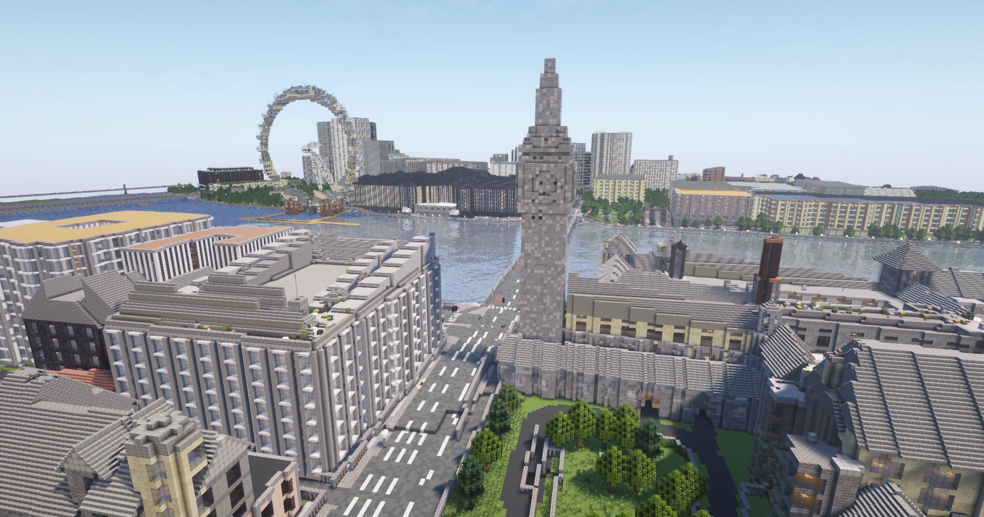 London, United Kingdom - Generated in Minecraft
