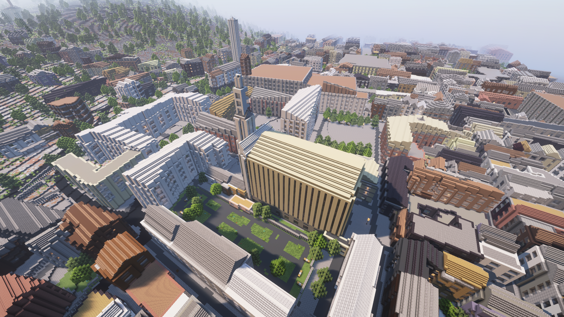 Heidelberg rendered in Minecraft via Arnis (angle 2)
